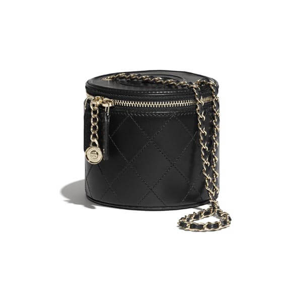 【シャネル】スモール ヴァニティー ケース CC ラウンド ブラックコピー AP2193 B05720 94305